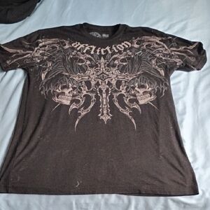Affliction Men's Black Graphic T-Shirt